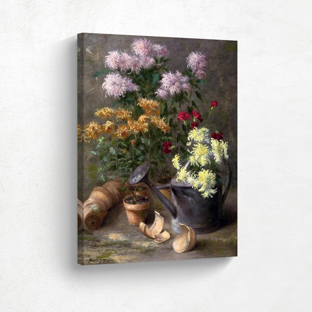 Still Life with Flowers in Clay Pot