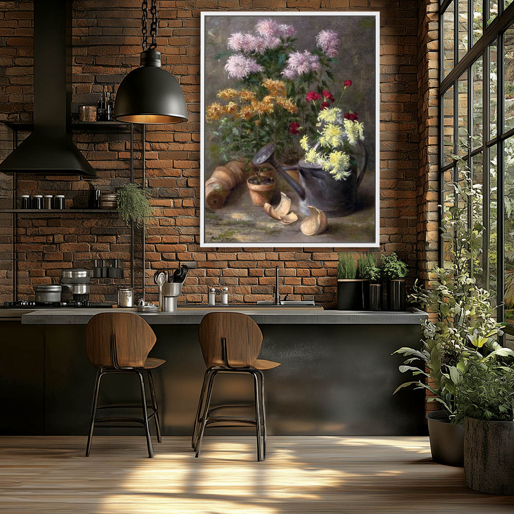 Still Life with Flowers in Clay Pot - Image 4