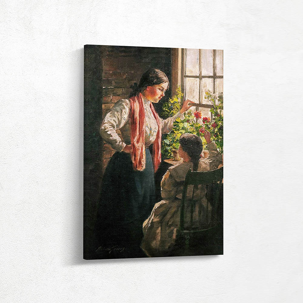 Mother and Child with Geraniums