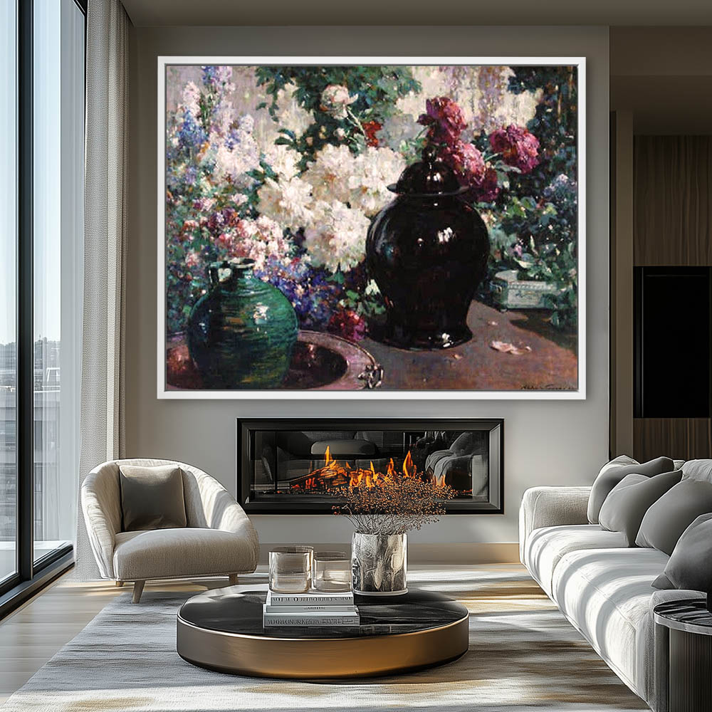 Peonies and Chinese Jar - Image 4