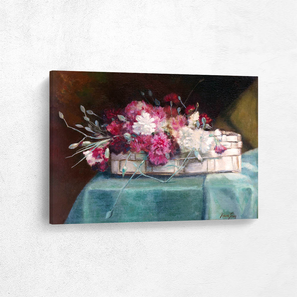 Carnations in a Basket