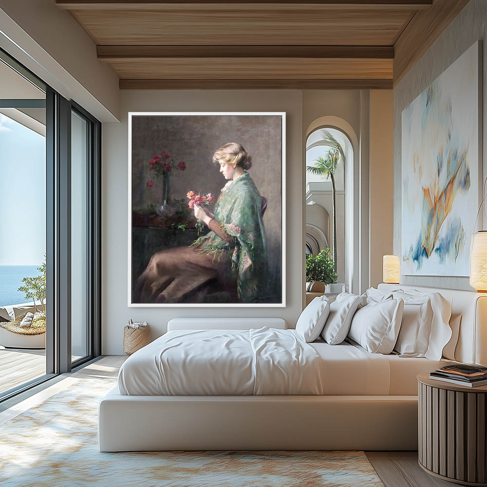 Seated Woman with Flowers - Image 4