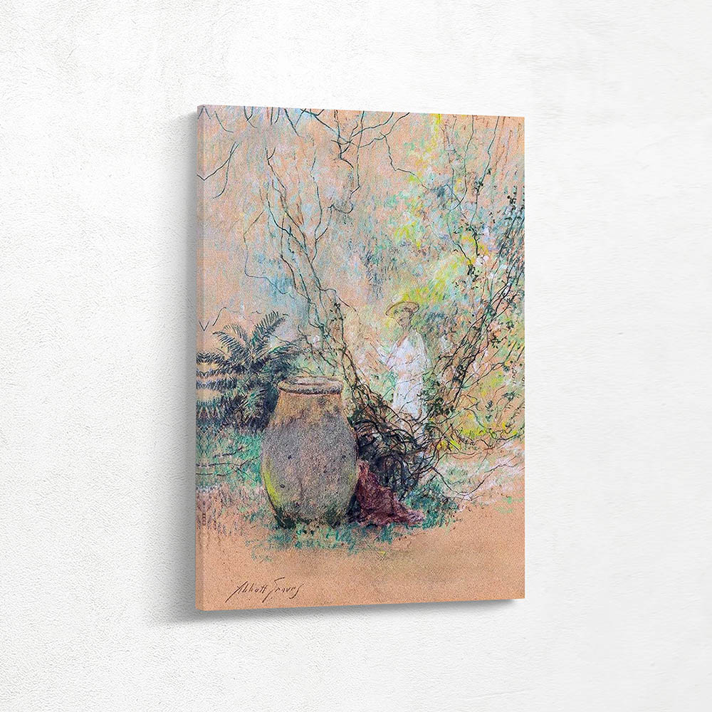 Woman and Garden Urn