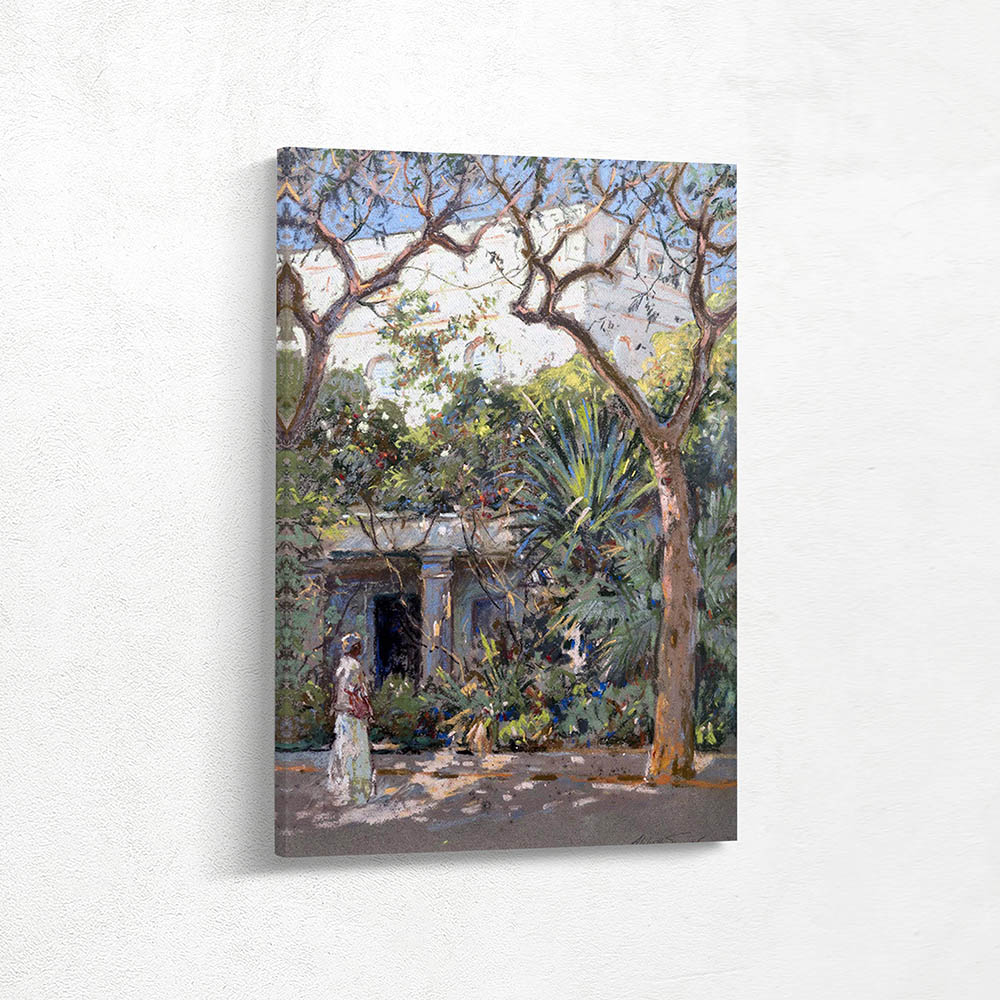 Woman Standing in a Garden