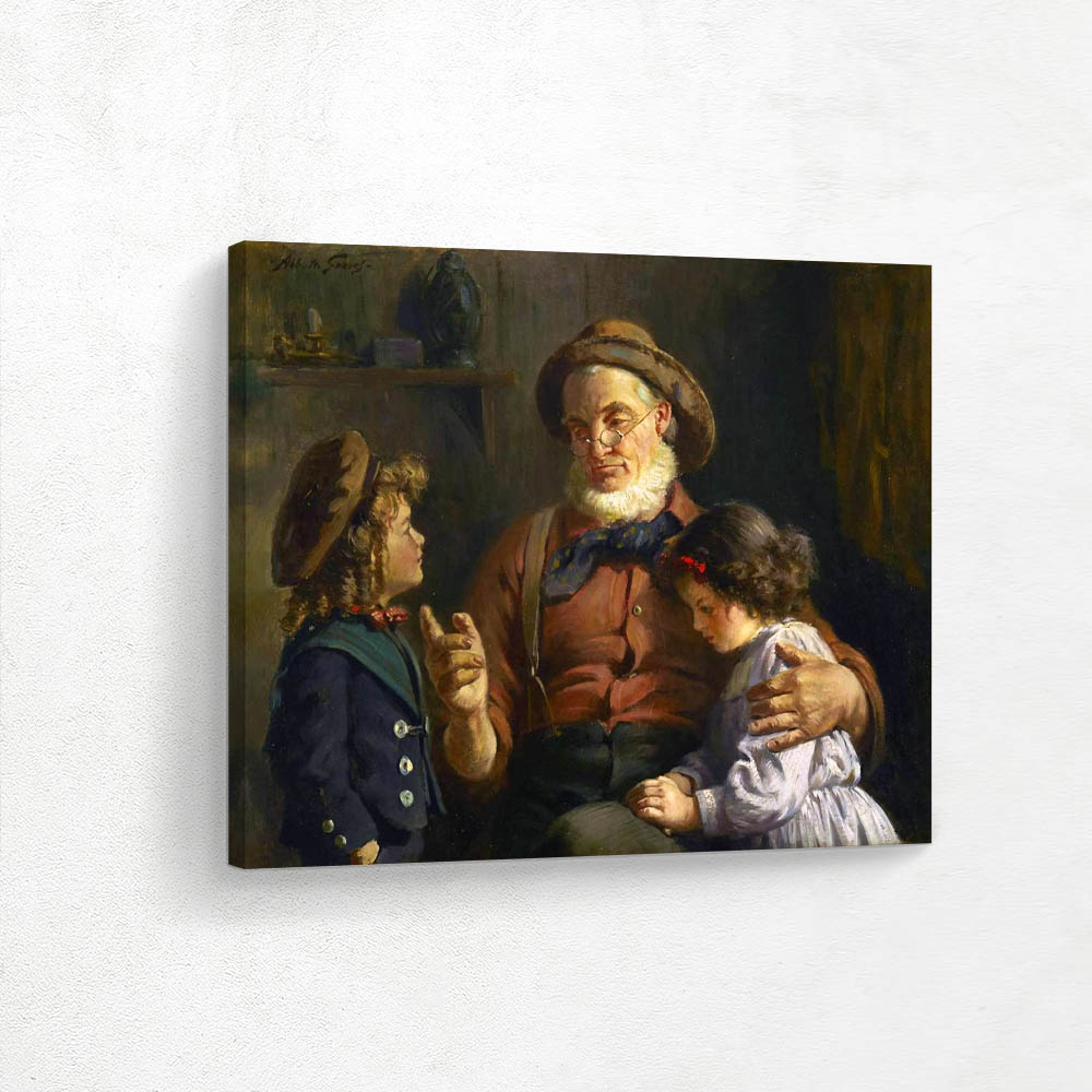 Man reading to a Group of Children