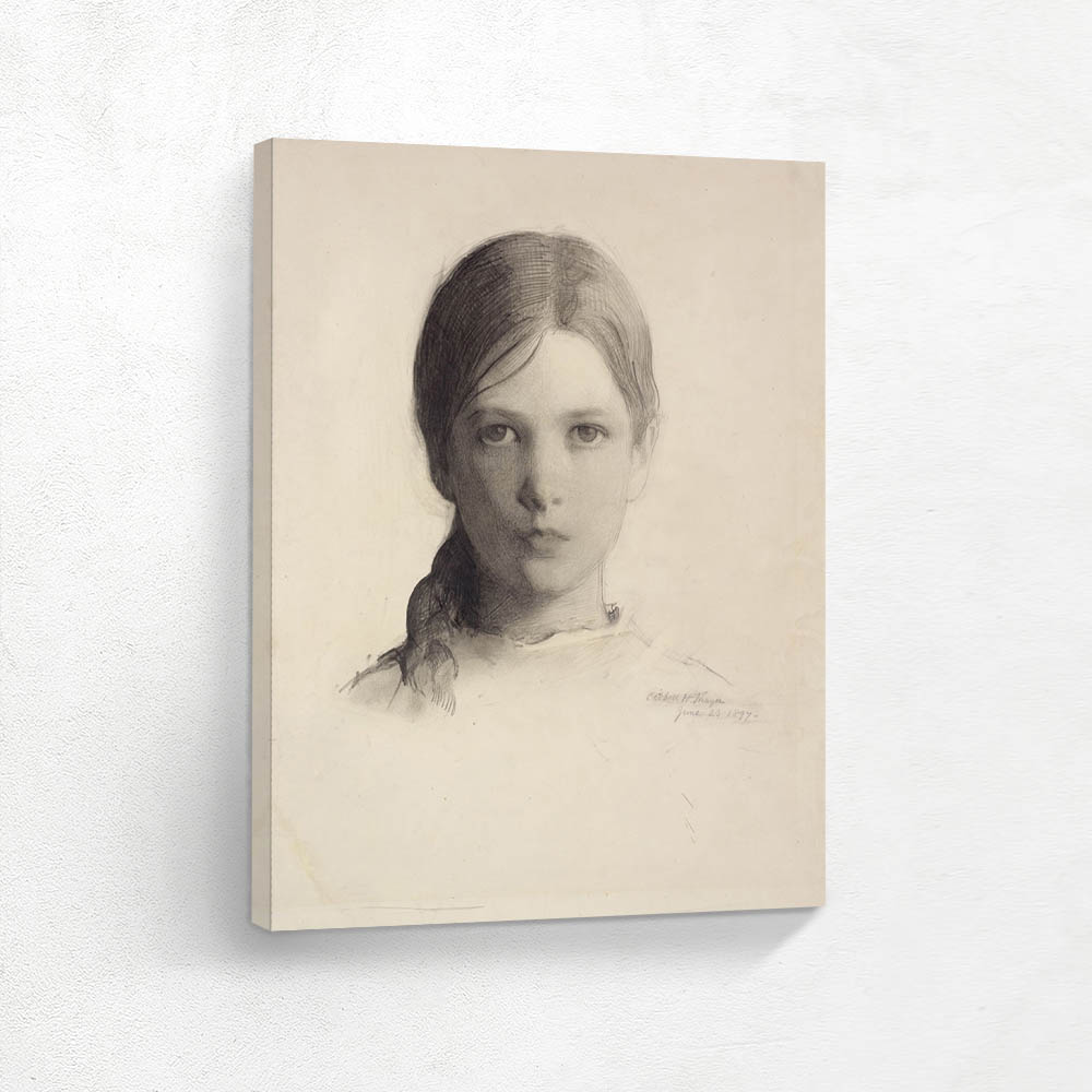 Portrait Head of a Young Girl Gladys Taylor 11