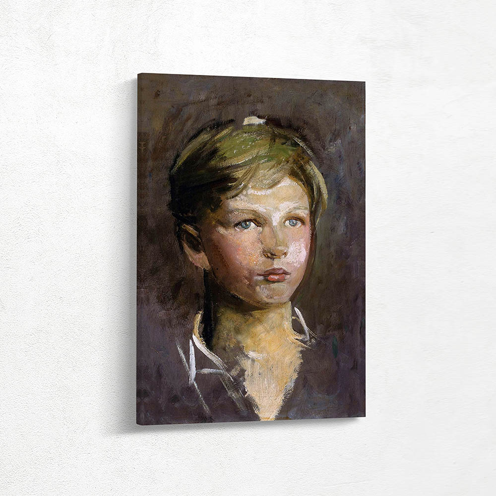 Oil Sketch of a Young Boy
