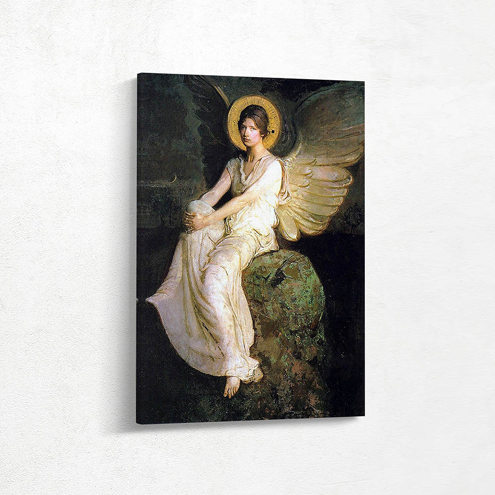 Winged Figure Seated Upon a Rock