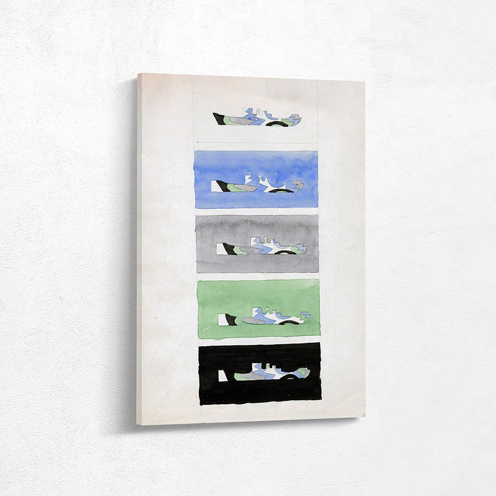 Study of ships with five colors