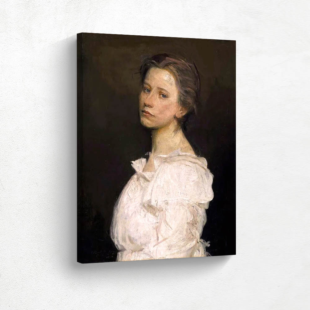 Young Woman in White