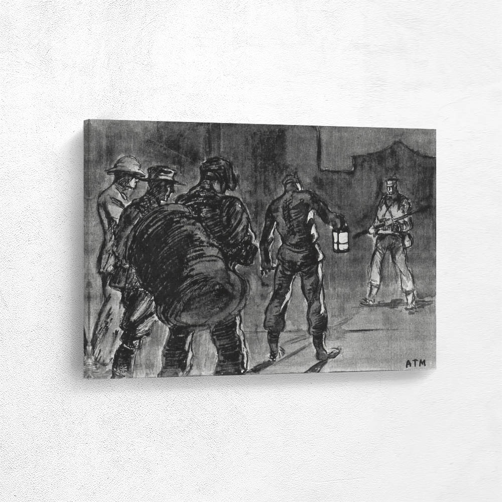 Near Nanking China stopped by the Republican Sentry