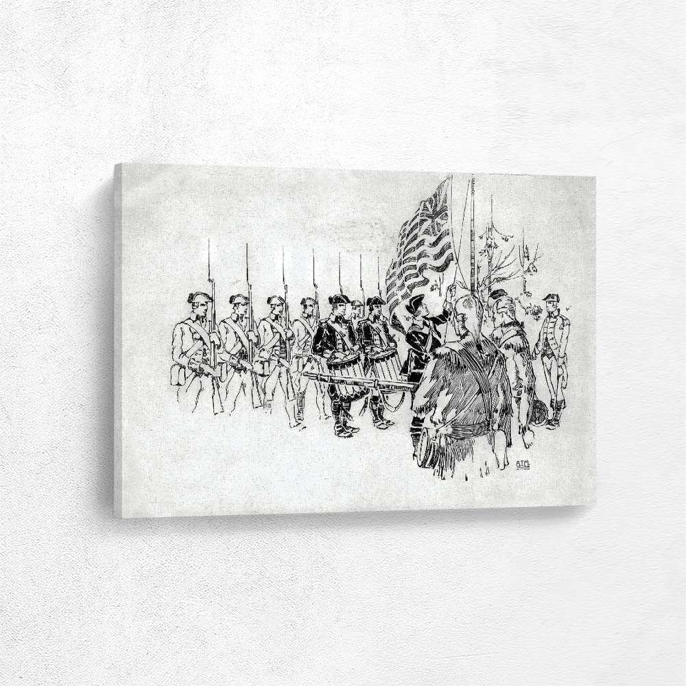 On January 1 1776 there was hoisted the grand union flag