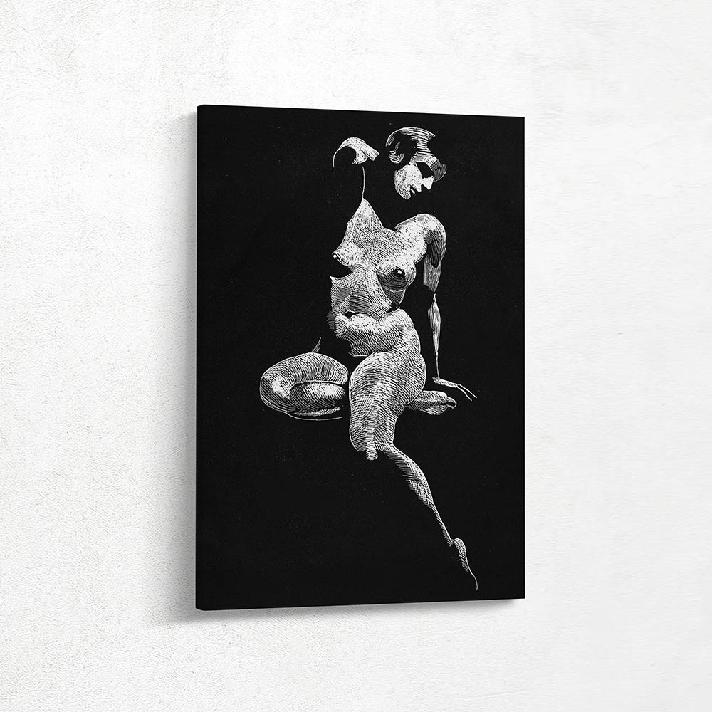 Seated Female Nude from the Front