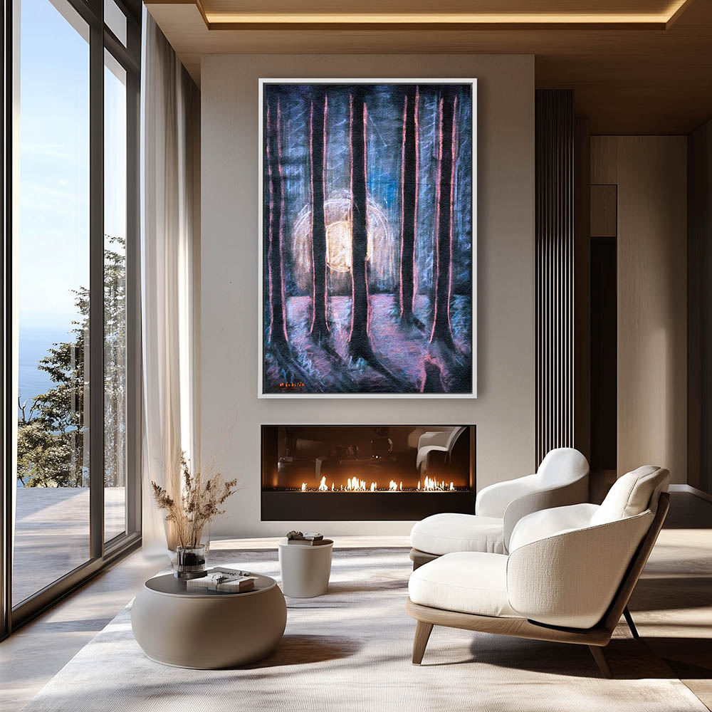 Landscape Scene of Dawn or Dusk in the Forest - Image 4