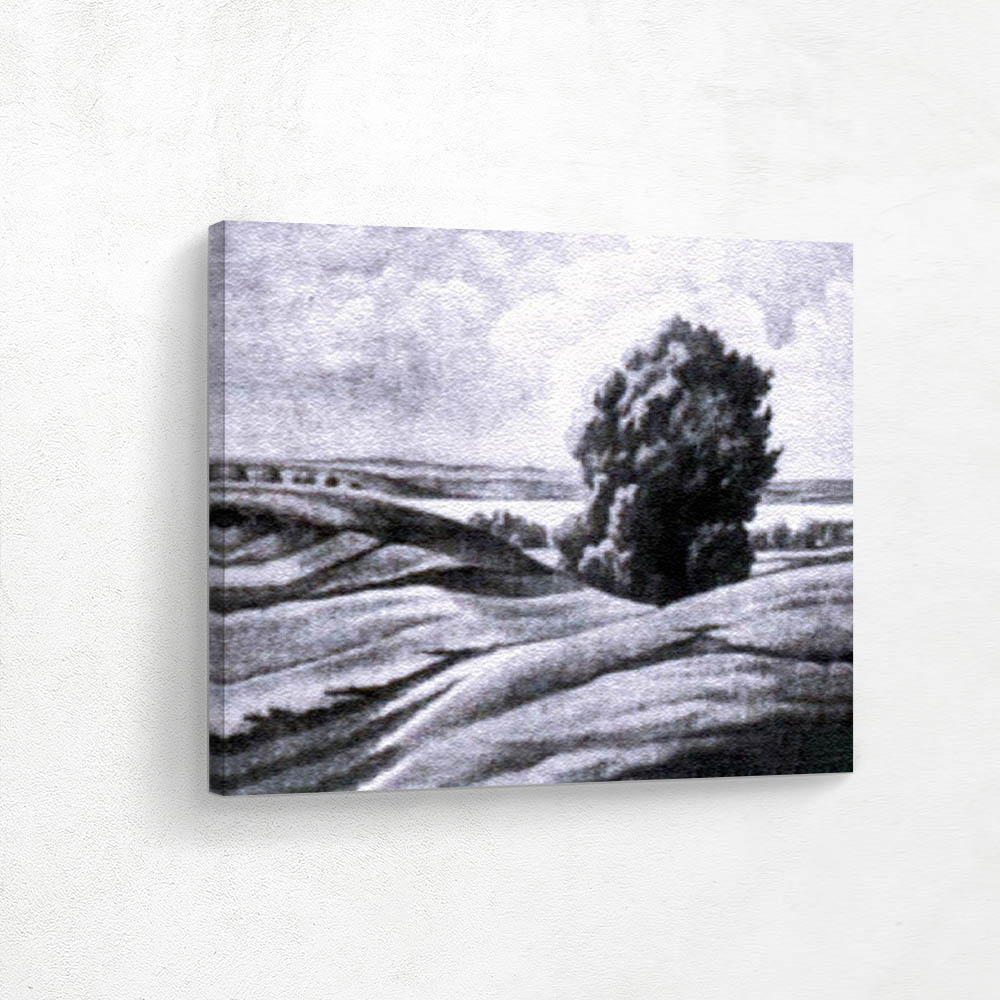 Country Landscape with Large Tree