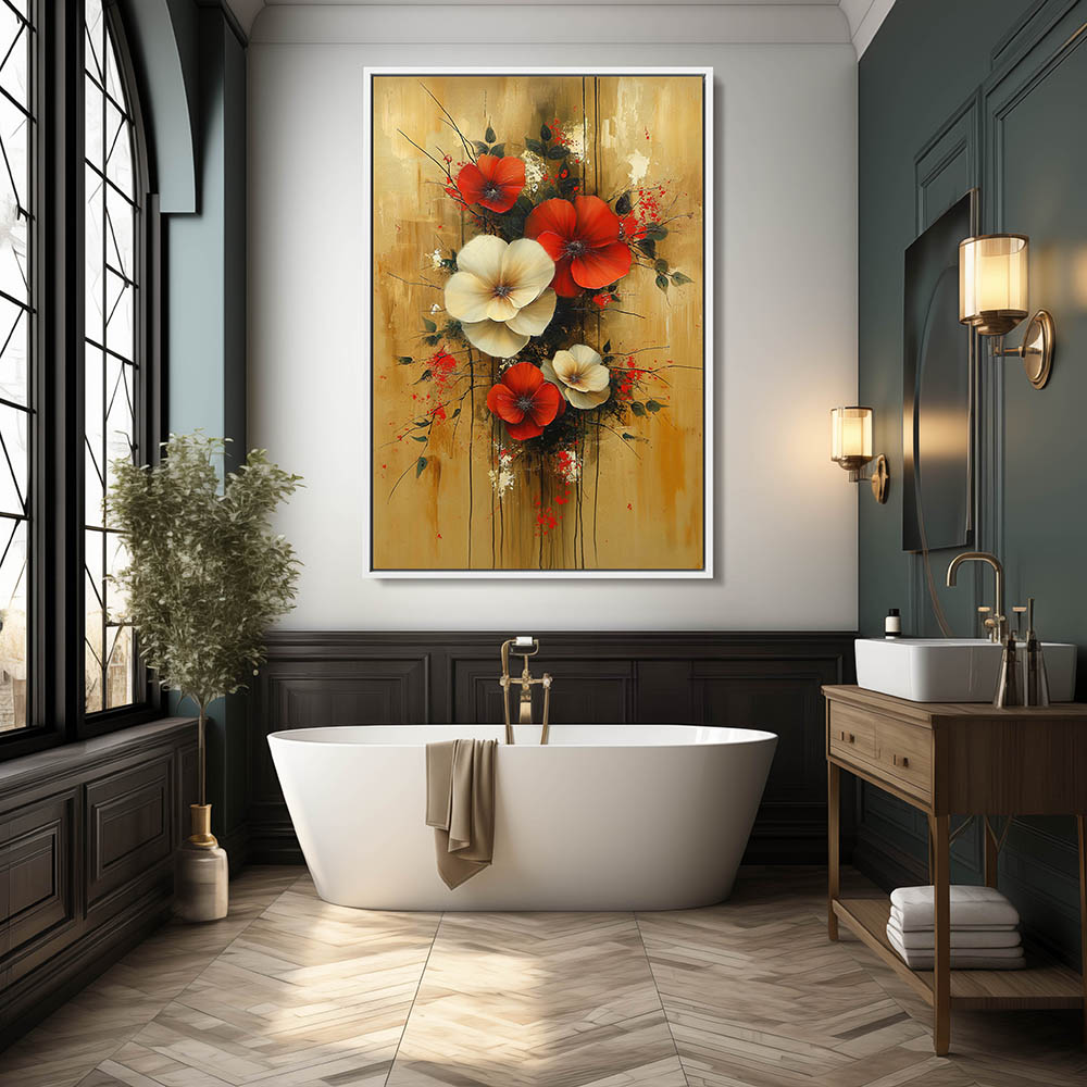 Red and White Poppies - Image 4