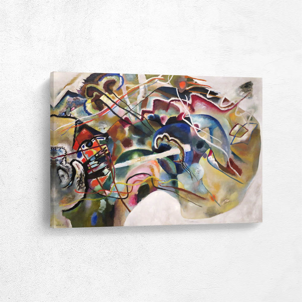 Painting with white border