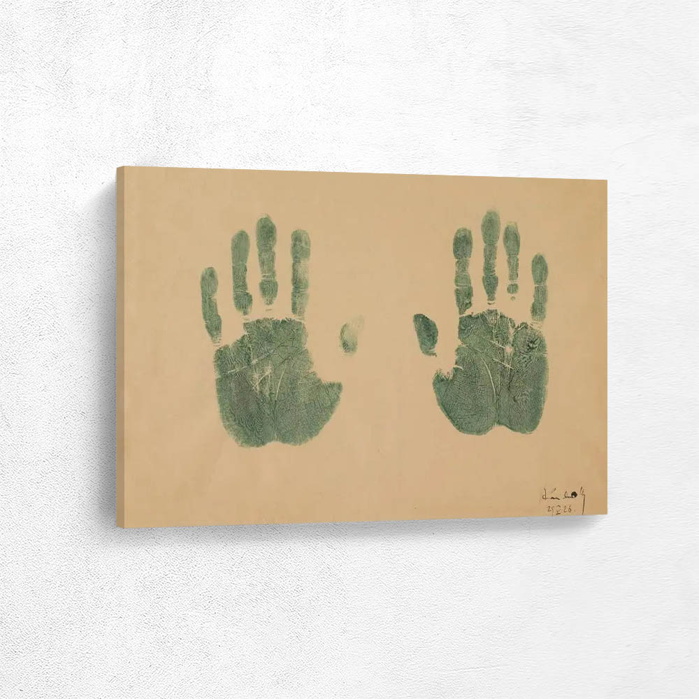 Handprints of the artist