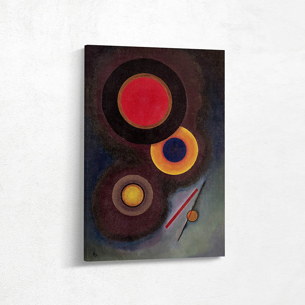 Composition with circles and lines