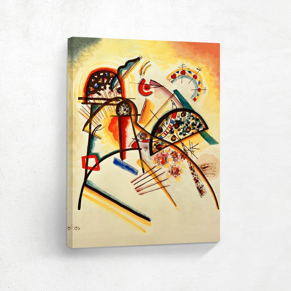 Composition (predominantly red, yellow, black)