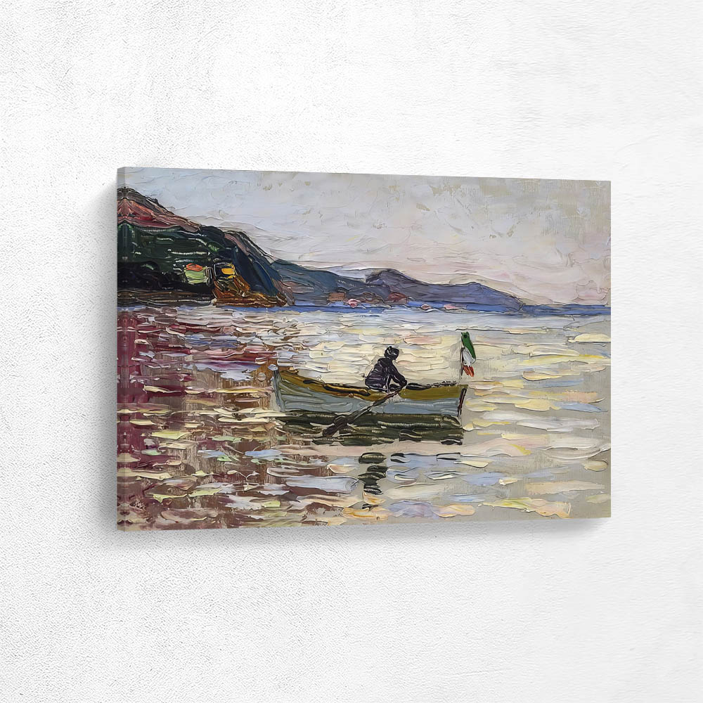 Rapallo. Boat on the sea