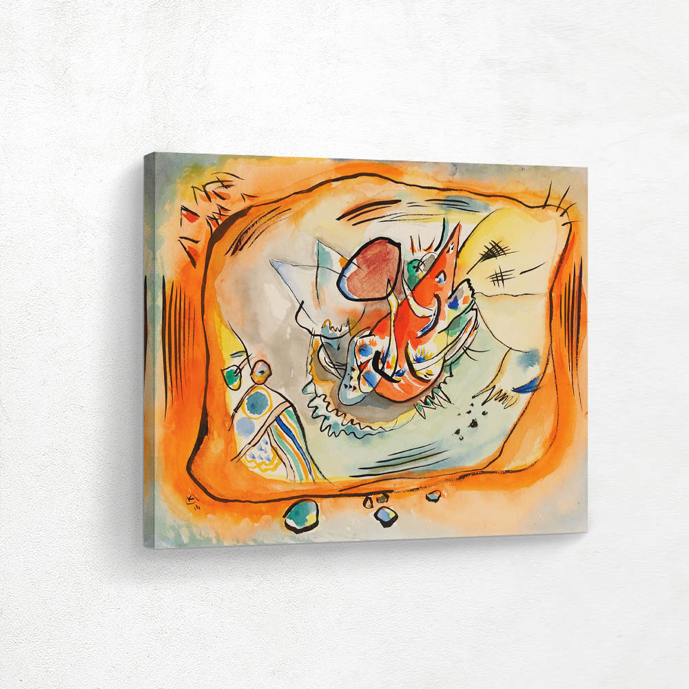 Sketch for Painting with Orange Border