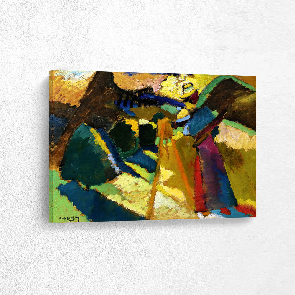 Gabriele Münter Painting Outdoors in Front of an Easel