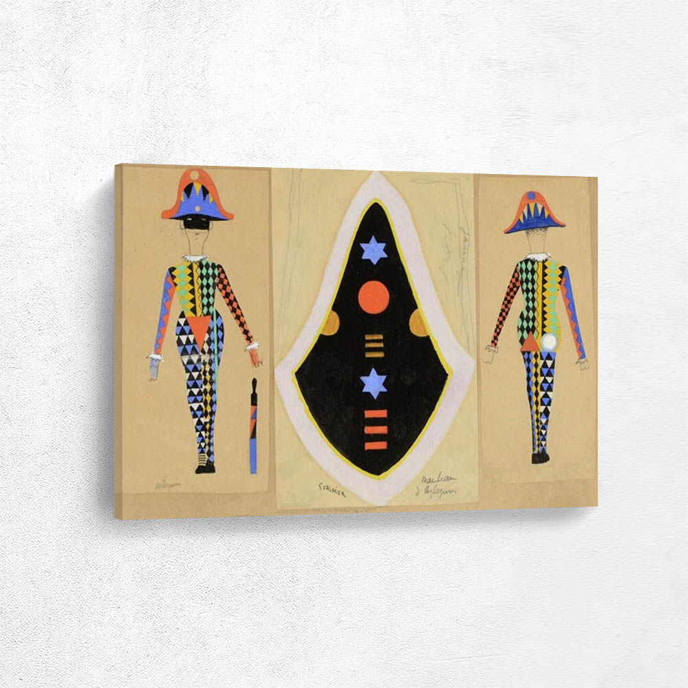 Study of harlequin costume