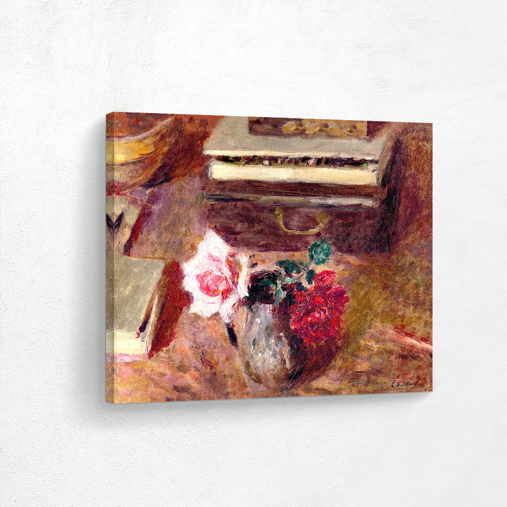 The two roses and the box of Pastels