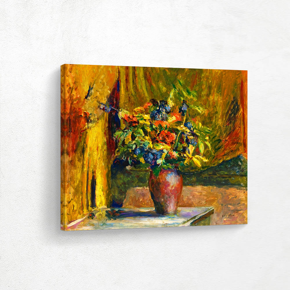 Larkspurs and geranuims