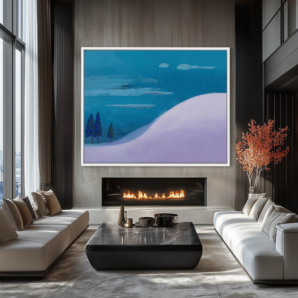 Landscape in blue and Purple - Image 4