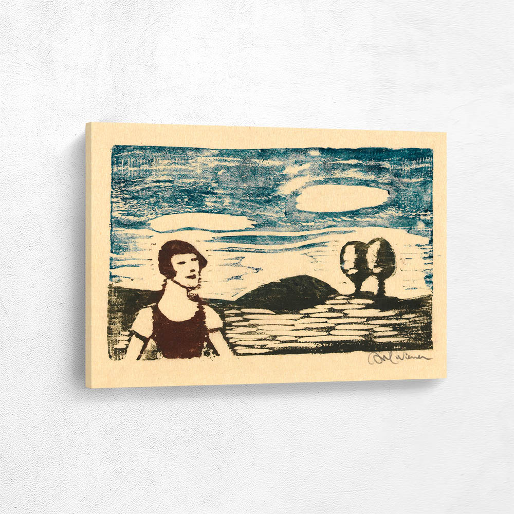 Landscape with woman