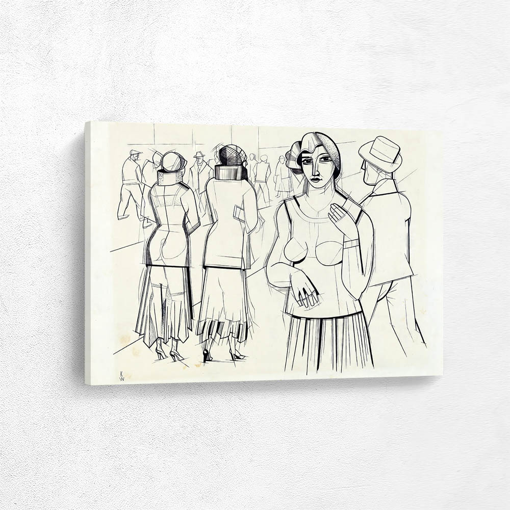 Street with girls