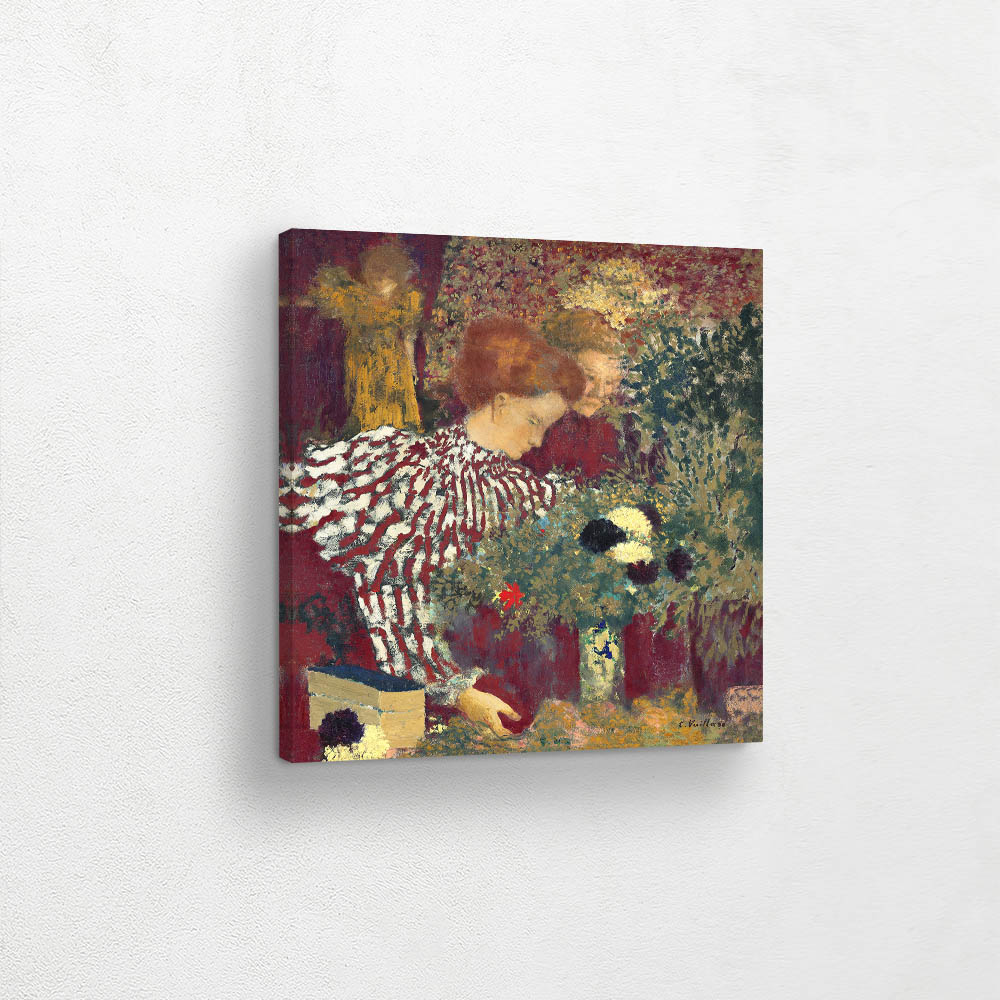 Woman in a Striped Dress