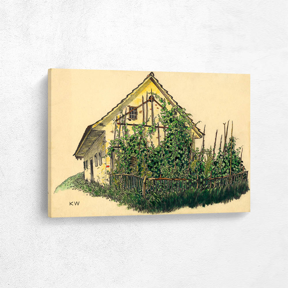 Untitled (Farmhouse with front garden)