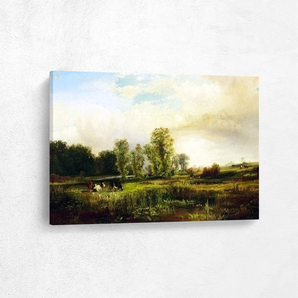 Summer Landscape with Cows