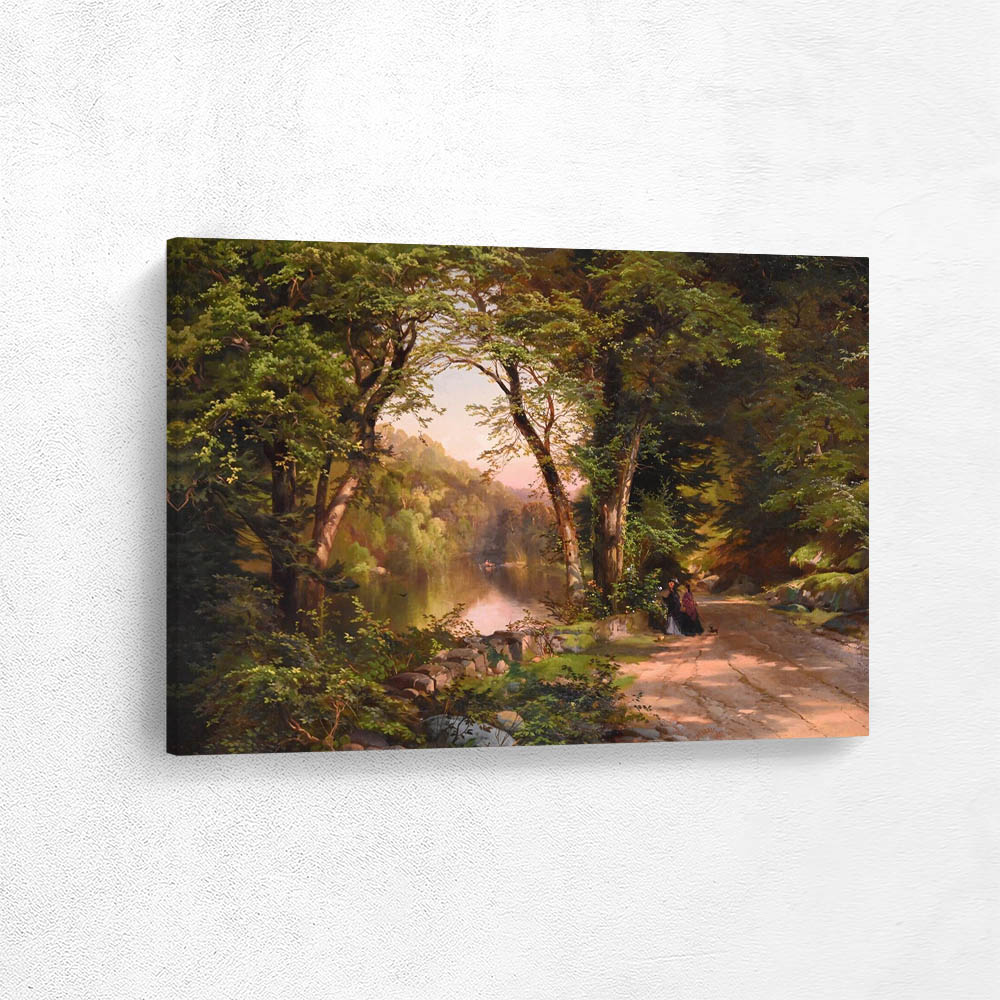 Two women in the woods