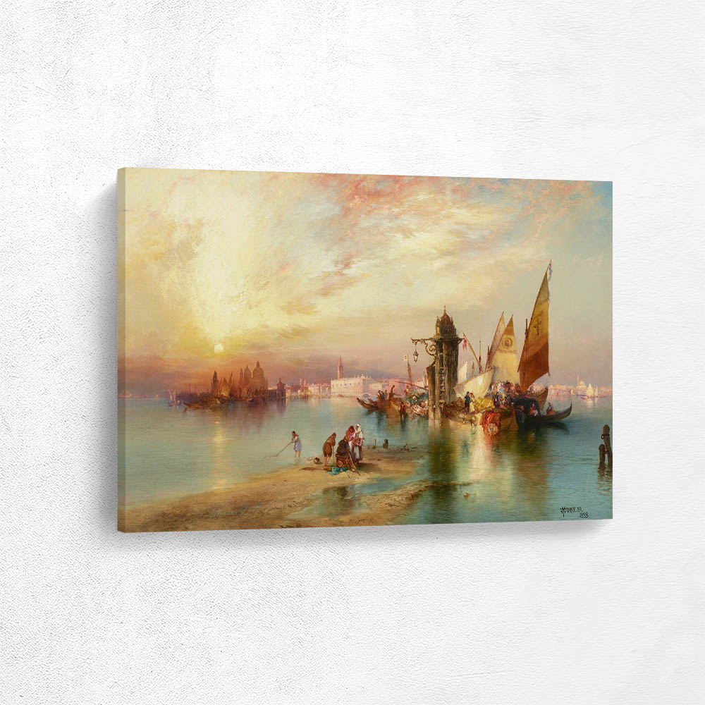 Venice, Sunset behind Santa Maria