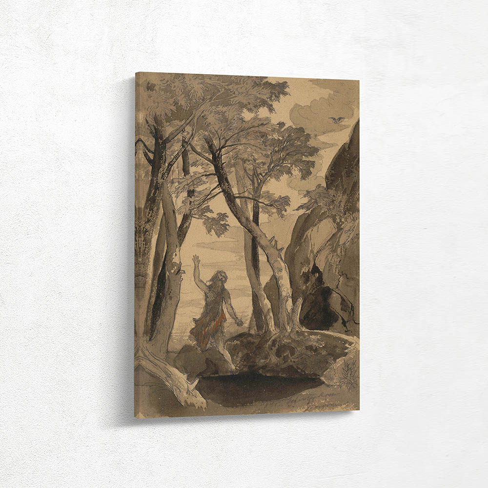 Landscape after Salvator Rosa; Water Hole