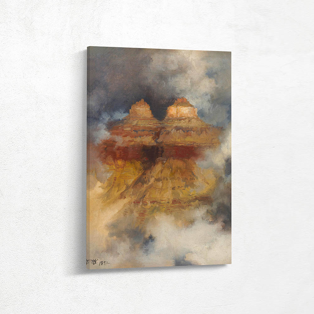Mountain Peaks; Canyon Buttes in the Mist