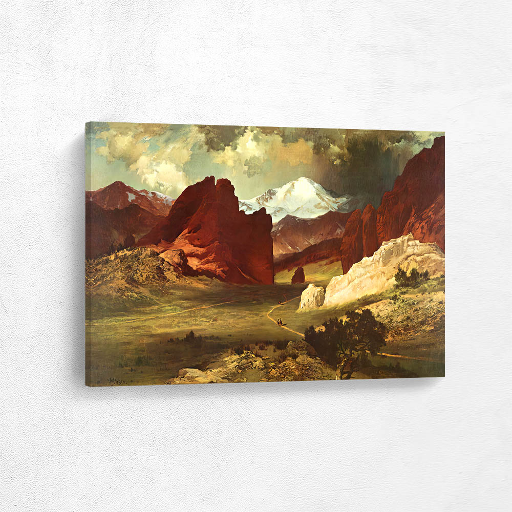 Pikes Peak through the Gateway to the Garden of the Gods