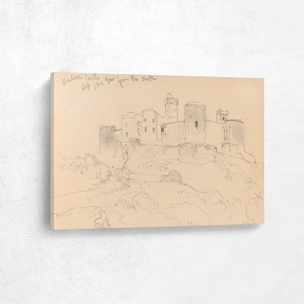 Sketchbook 1906 – 1908 Harlech Castle from the North