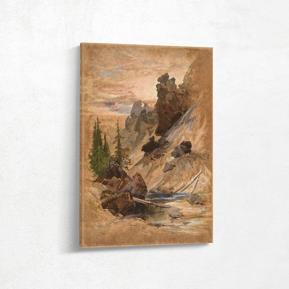 The Devils Den. Near Grand Canon of the Yellowstone river, Wyoming