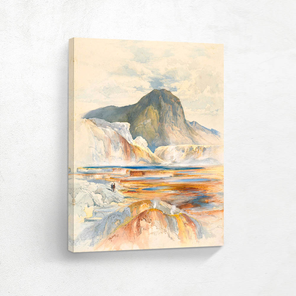 Upper Pools at the Hot Springs of Gardiner’s River, Yellowstone Valley