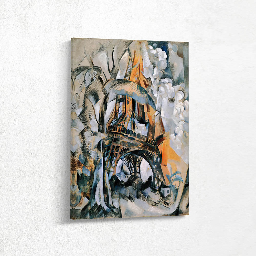 Eiffel Tower with trees