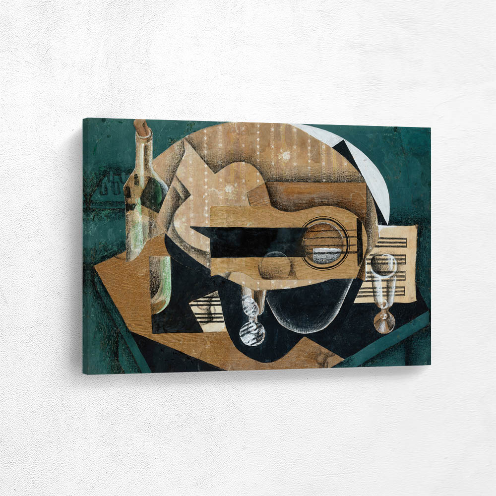 A Guitar, Glasses and a Bottle