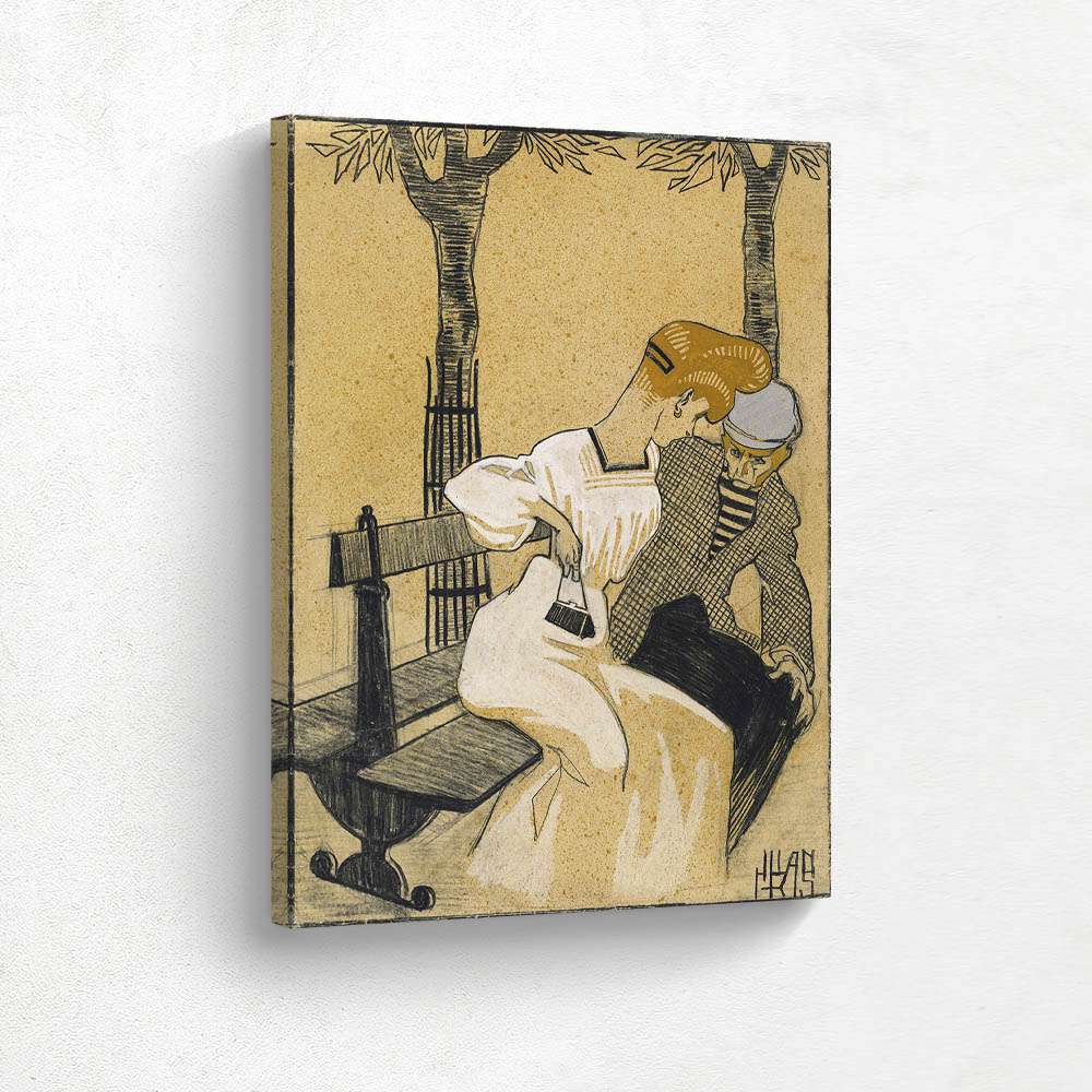 Man and Woman on Bench
