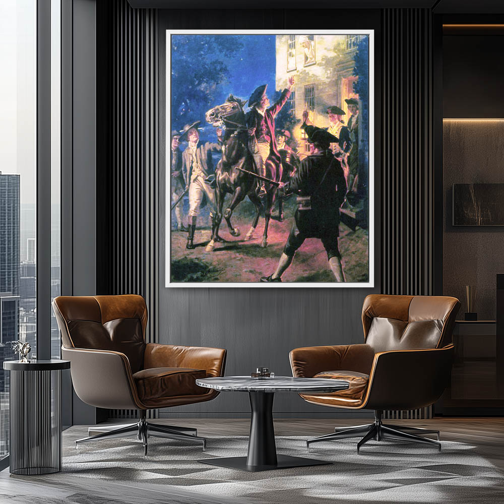 Paul Revere arousing Hancock and Adams - Image 4