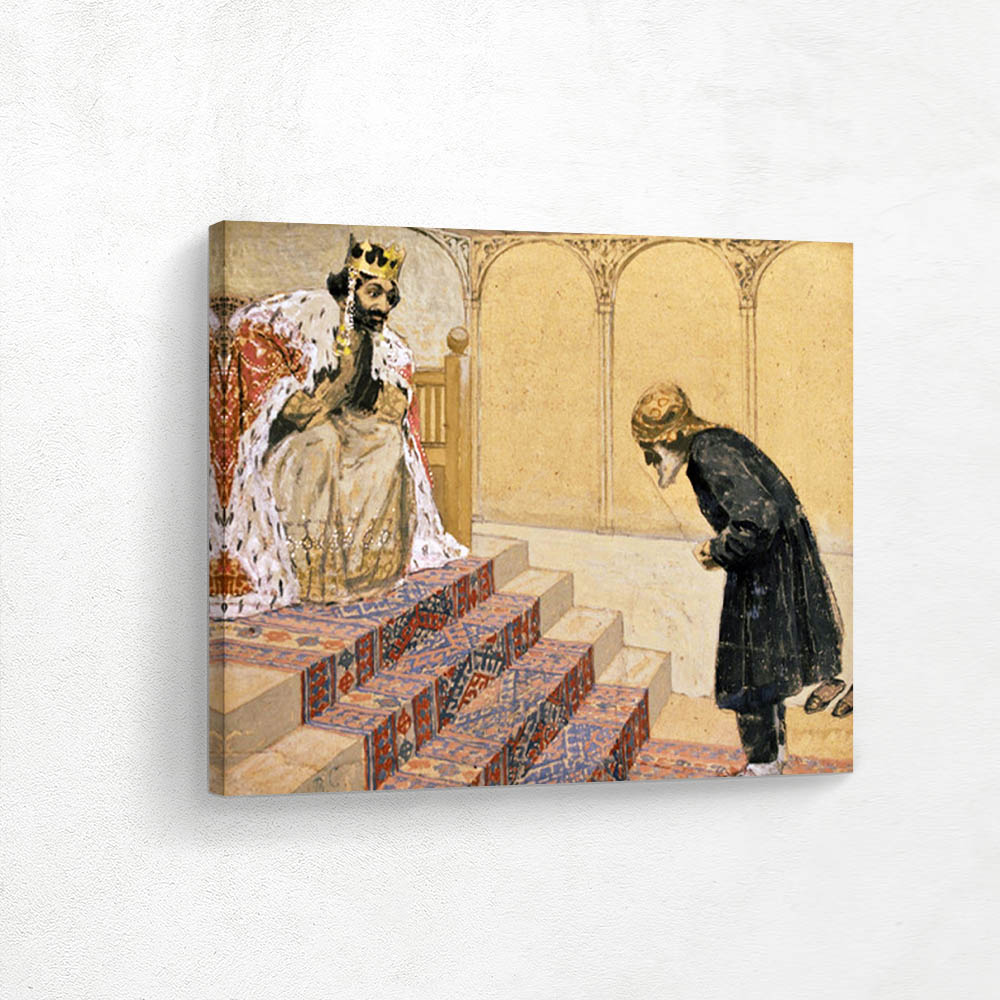 Illustration of the Armenian Story Near the Old King