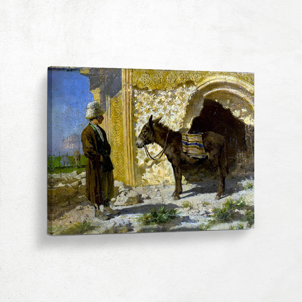 The farmer with the donkey Annie